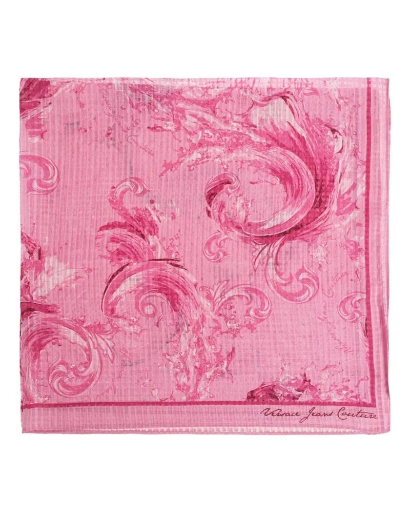 Versace Jeans Schal mit Blumenmotiv - Rosa Rosa