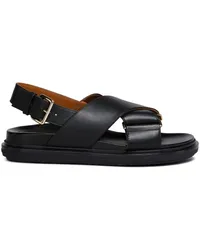 Marni Fussbet Sandalen Schwarz