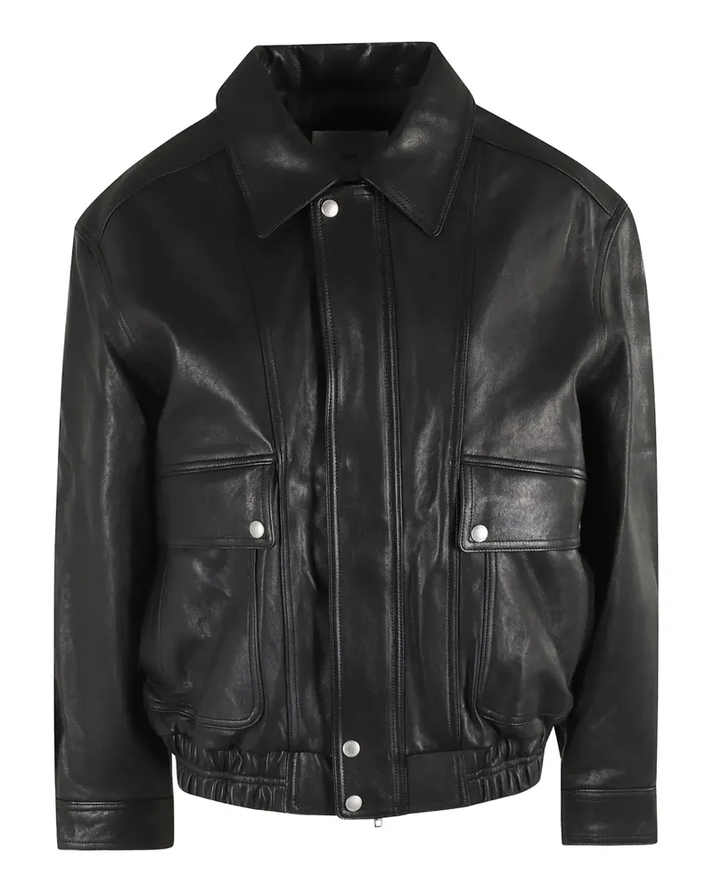 Dunst leather jacket - Schwarz Schwarz