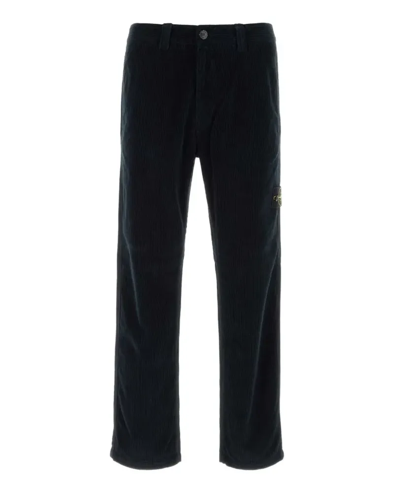 Stone Island 3100059 organic-cotton corduroy 800 chino pants - Blau Blau