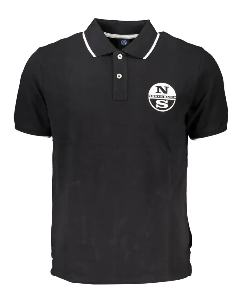 North Sails cotton polo shirt - Schwarz Schwarz