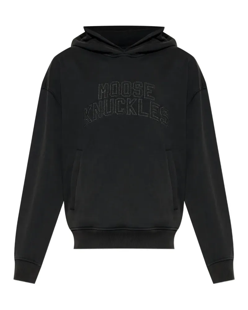 Moose Knuckles logo-detail hoodie - Schwarz Schwarz