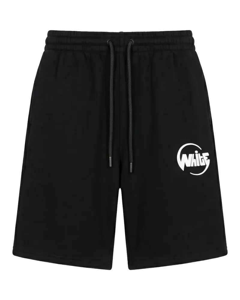 OFF-WHITE Shorts mit Logo-Print - Schwarz Schwarz
