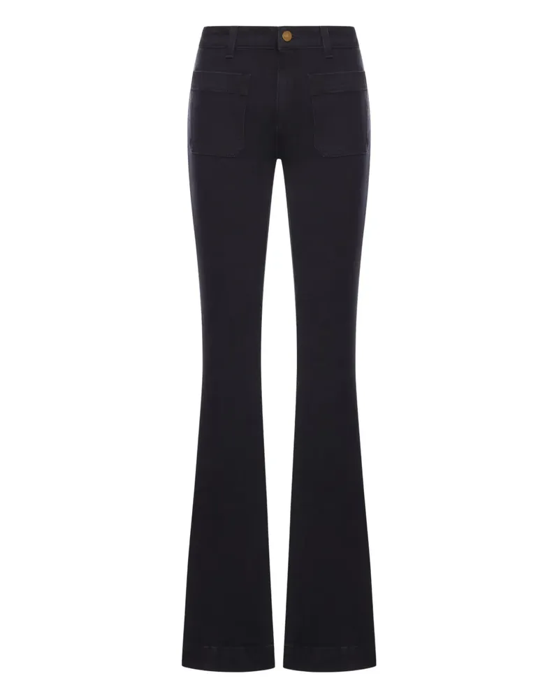 Seafarer patch-pocket flared jeans - Schwarz Schwarz