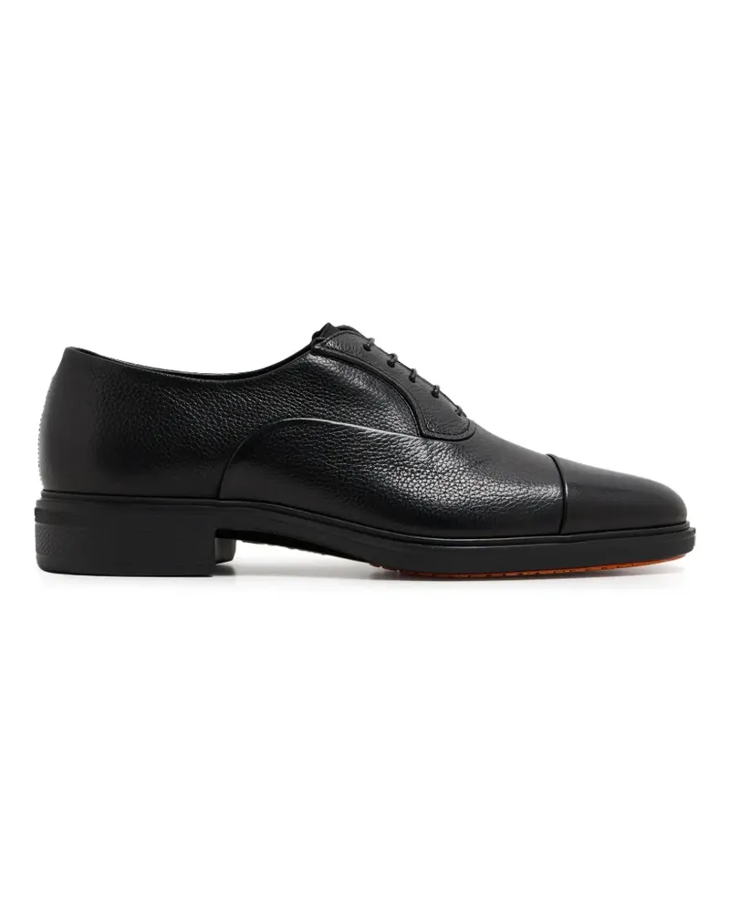 Santoni Oxford-Schuhe mit angeschnittener Kappe - Schwarz Schwarz
