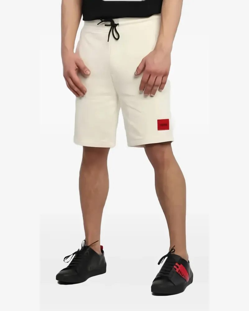 HUGO BOSS Shorts mit Logo-Patch - Nude Nude
