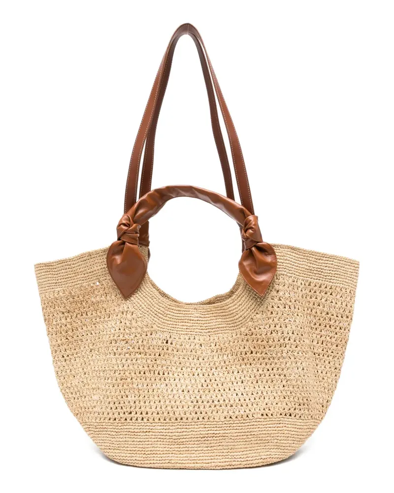 HEREU large Fonol tote bag - Nude Nude