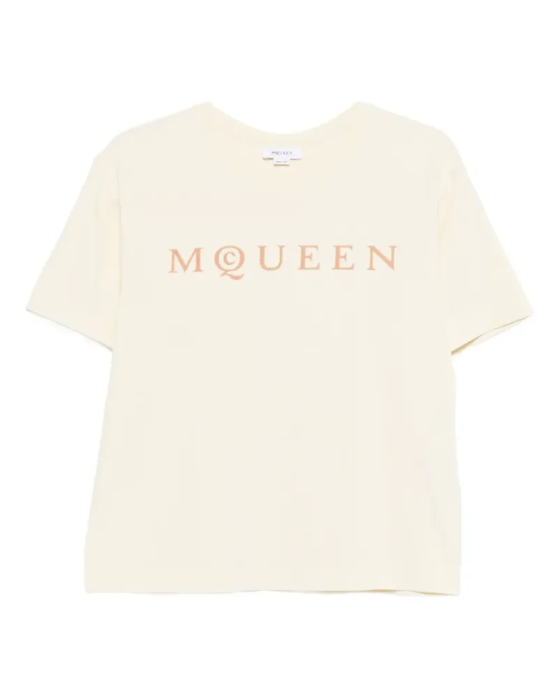 Alexander McQueen logo T-shirt - Nude Nude