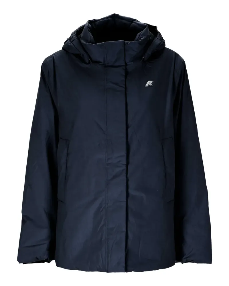 K-Way Marlette hooded waterproof jacket - Blau Blau