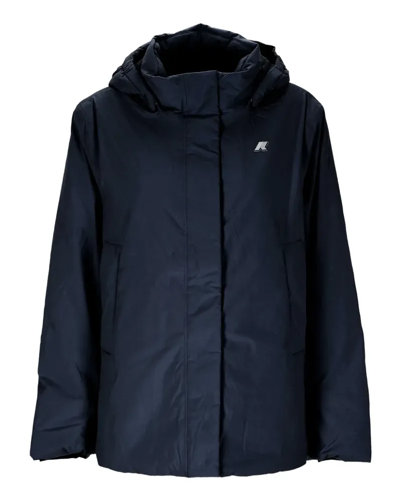 K-Way Marlette hooded waterproof jacket - Blau Blau