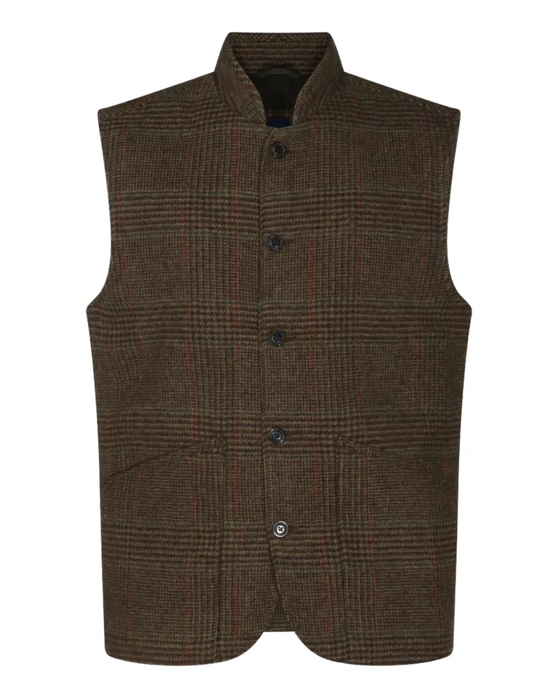 Ralph Lauren plaid-check wool waistcoat - Braun Braun