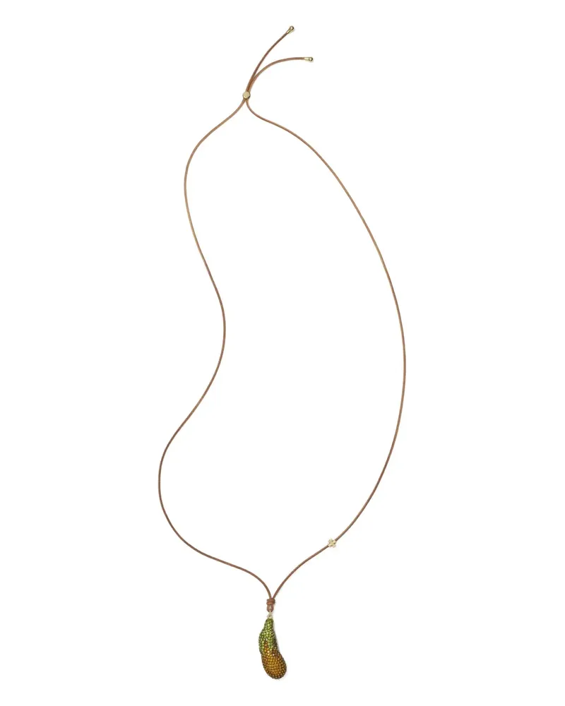 Tory Burch Curiosity Eggplant necklace - Braun Braun