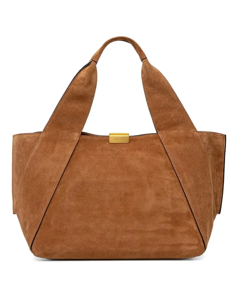 Gianni Chiarini large Vivi suede tote bag - Braun Braun