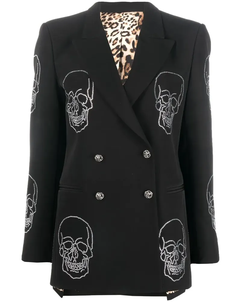 Philipp Plein Blazer mit Kristallen - Schwarz Schwarz