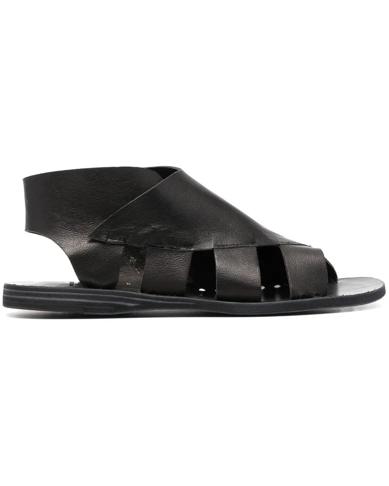 Officine Creative Italia Flache Itaca Sandalen - Schwarz Schwarz