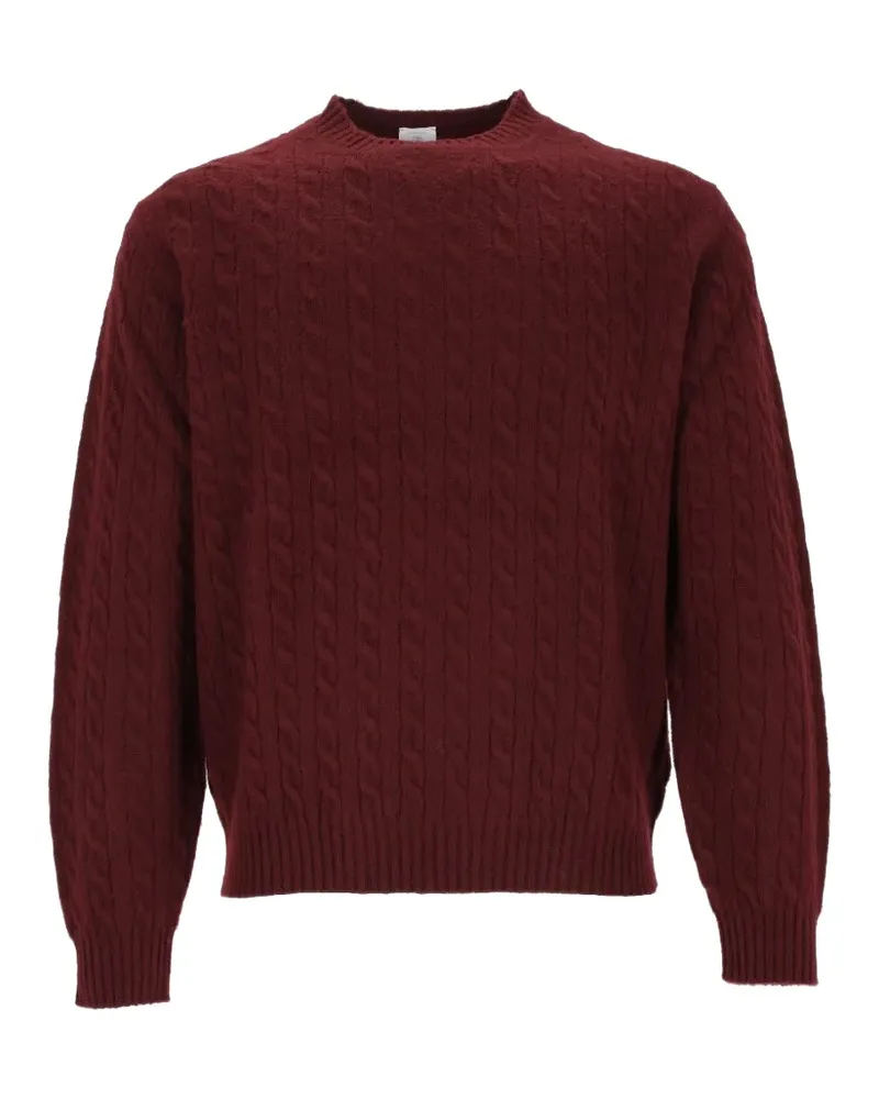 Eleventy Pullover mit Zopfmuster - Rot Rot