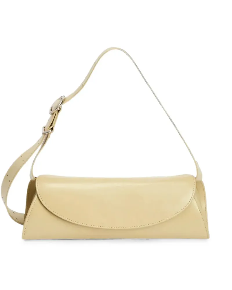 Jil Sander small Cannolo leather shoulder bag - Gelb Gelb