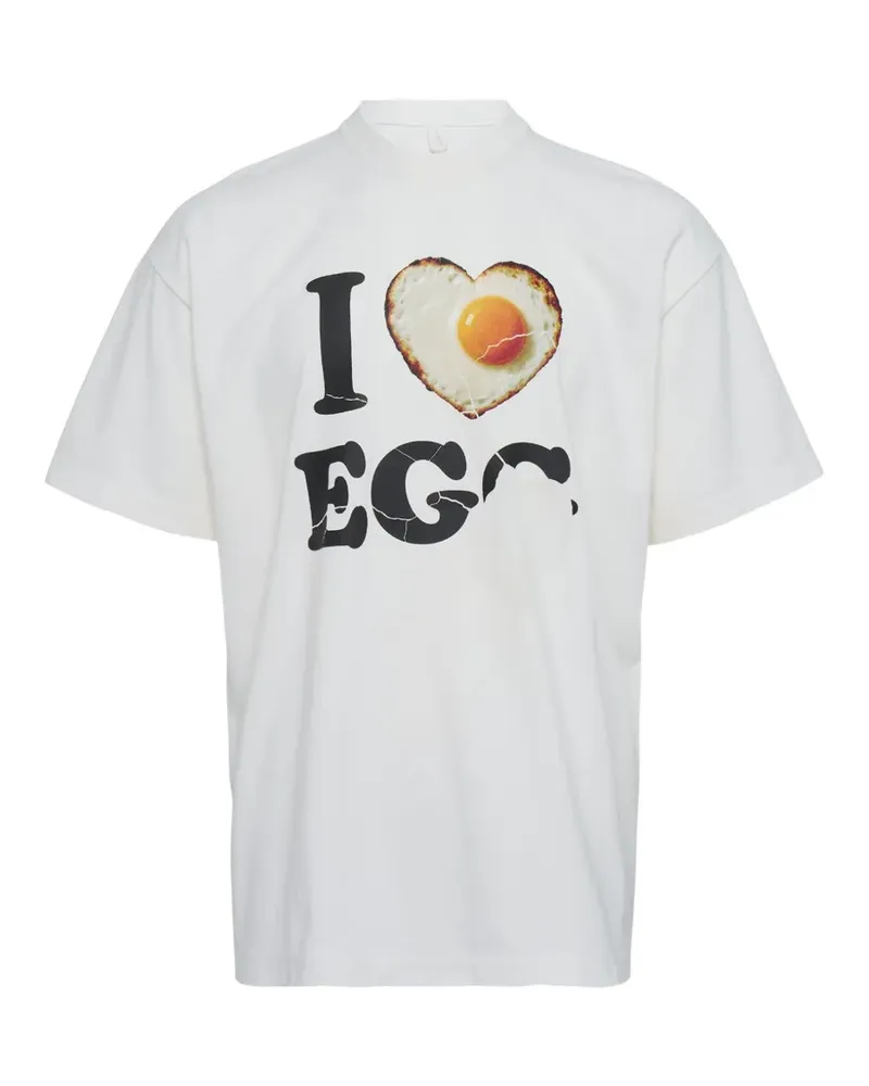 Doublet I Love Egg T-Shirt - Weiß Weiß