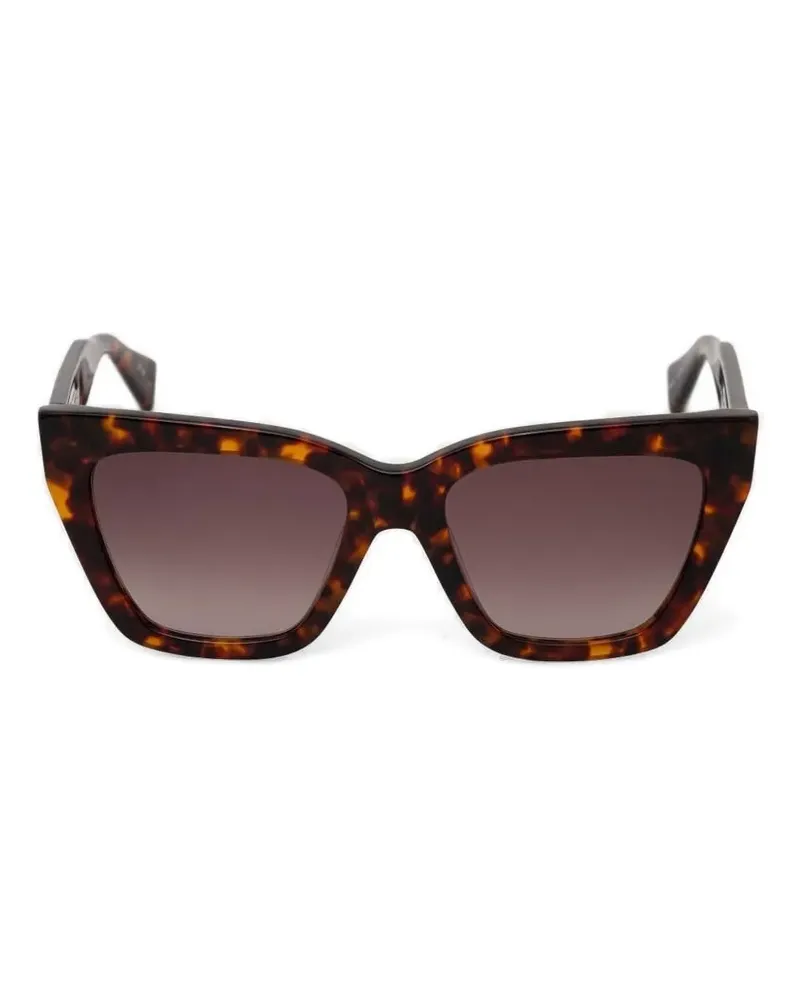 AllSaints Sonnenbrille mit Cat-Eye-Gestell - Braun Braun