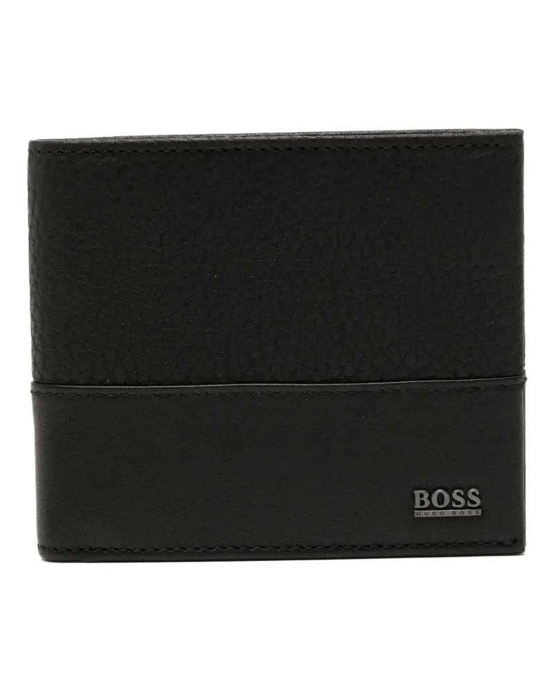 HUGO BOSS Portemonnaie mit Logo-Schild - Schwarz Schwarz
