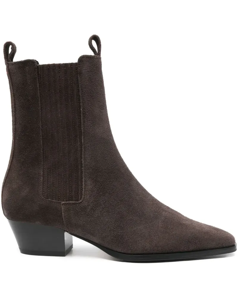 aeyde Agata Stiefel aus Wildleder 40mm - Braun Braun