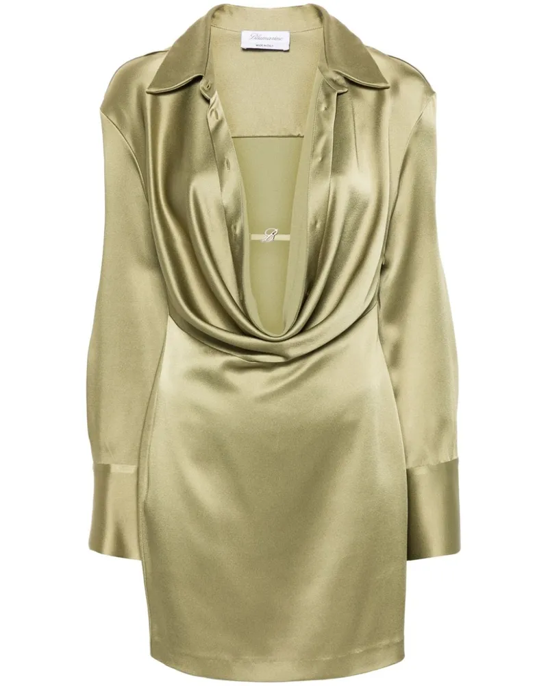 Blumarine Minikleid aus Satin - Grün Grün
