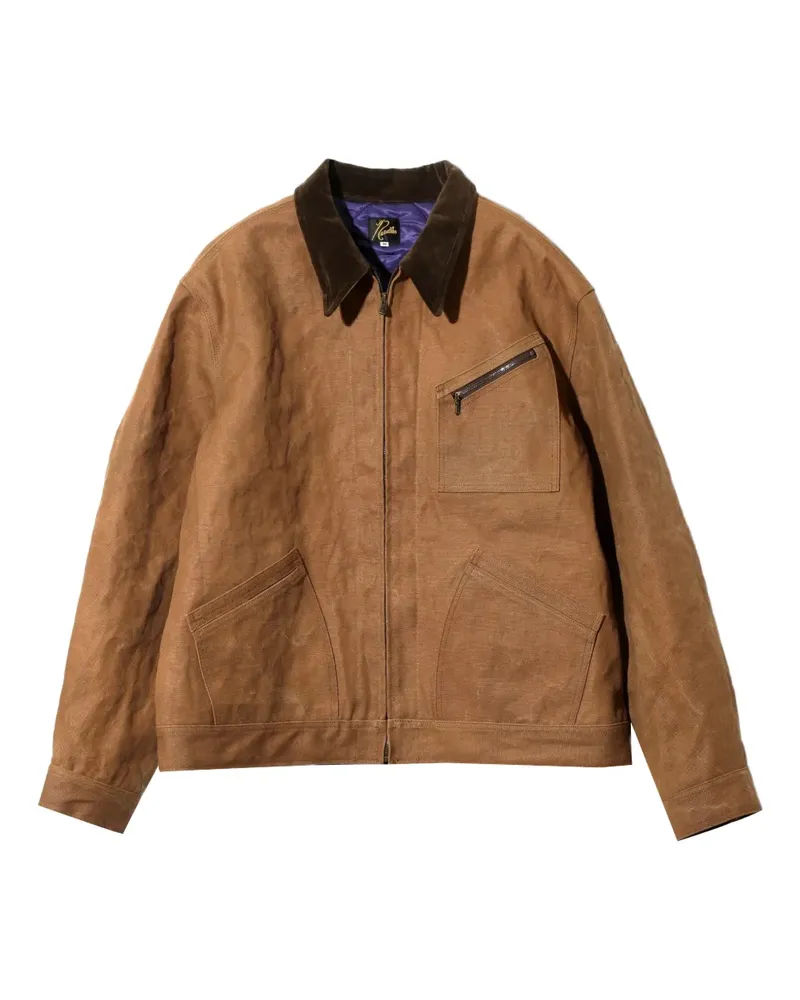 NEEDLES zipped jacket - Braun Braun