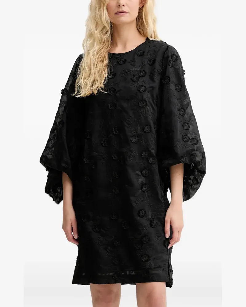 MUNTHE Pansi floral mini dress - Schwarz Schwarz