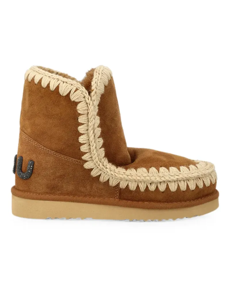Mou Eskimo 18 Stiefel mit Glitter-Logo - Braun Braun