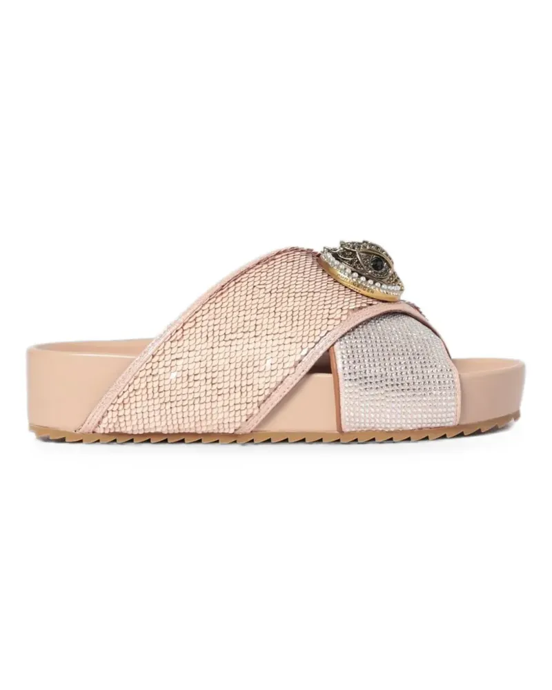 Kurt Geiger Sandalen mit Adlerkopf und Pailletten - Rosa Rosa