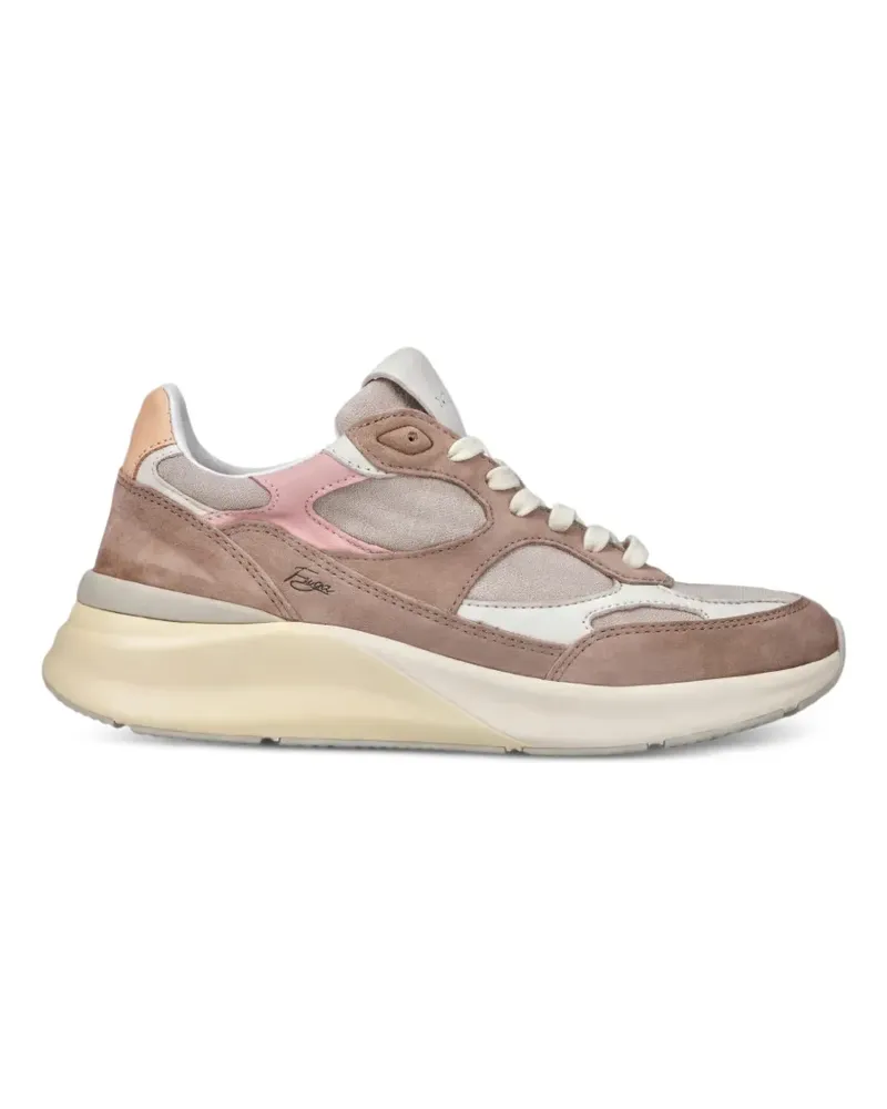 D.A.T.E. Fuga Sneakers mit Einsätzen - Braun Braun