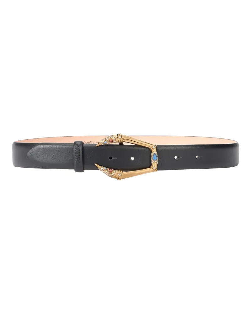 Roberto Cavalli embellished-buckle belt - Schwarz Schwarz