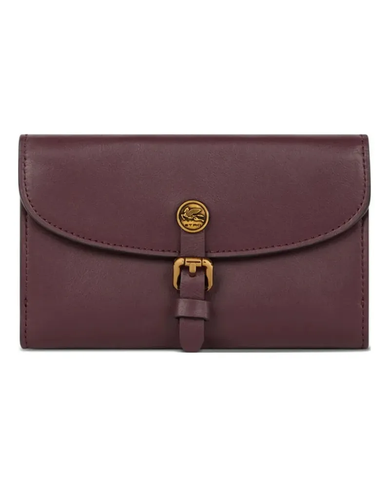 Etro Pegasus Portemonnaie mit Schnalle - Rot Rot
