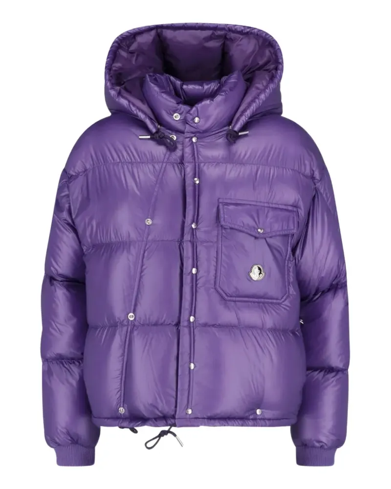 Moncler Kurze Karakorum Daunenjacke mit Kapuze - Violett Violett