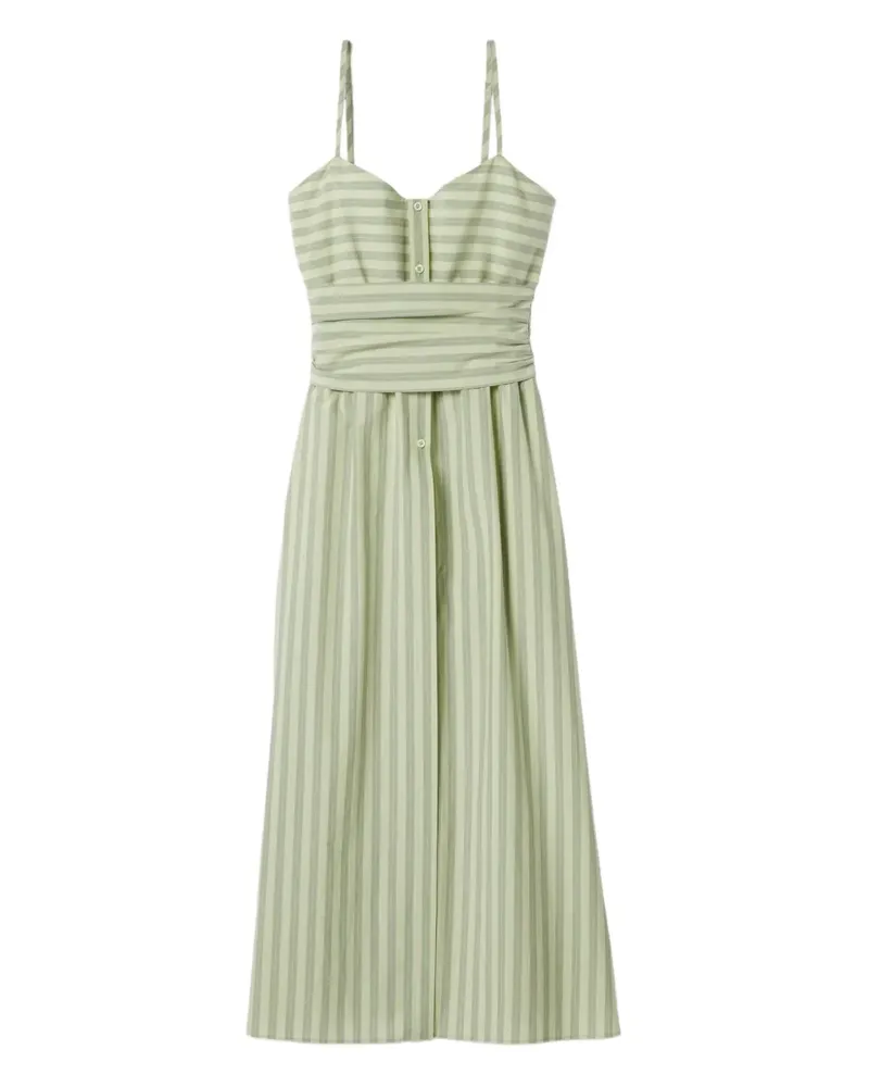 Claudie Pierlot Gestreiftes Kleid - Grün Grün