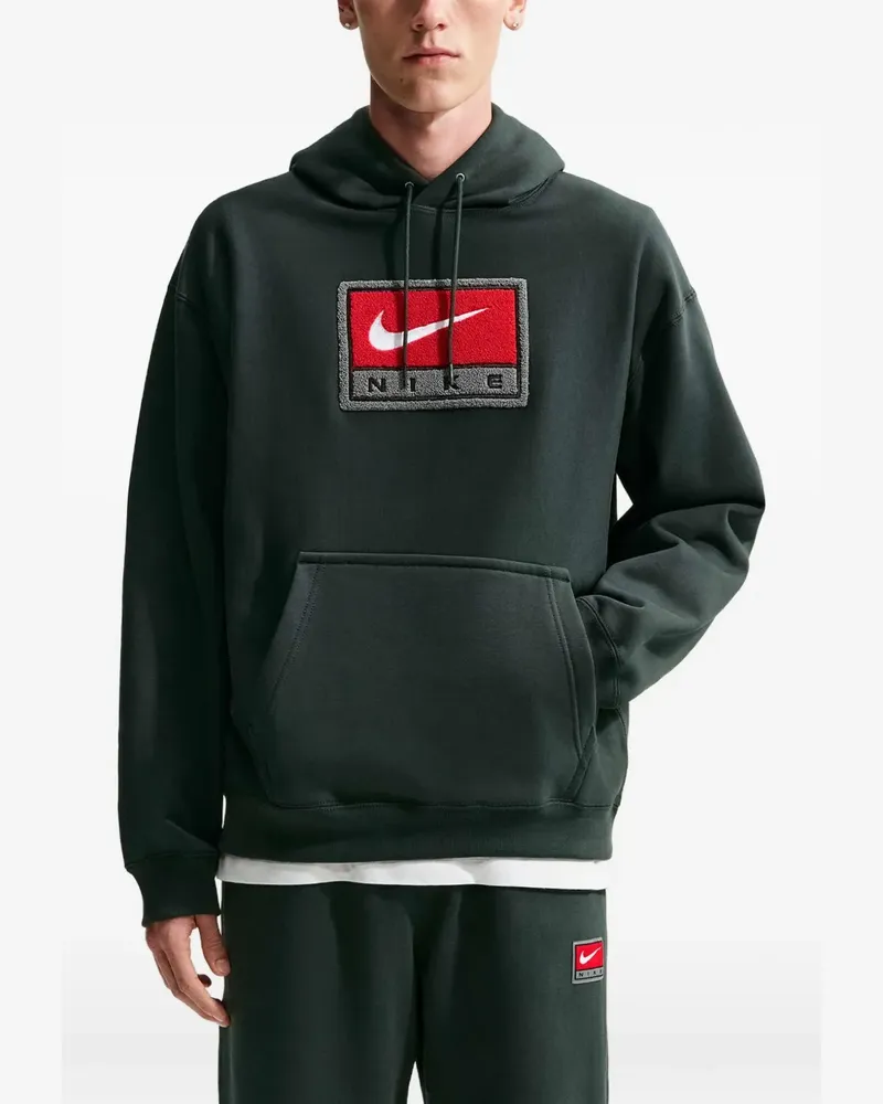 Nike Hoodie mit Swoosh - Schwarz Schwarz