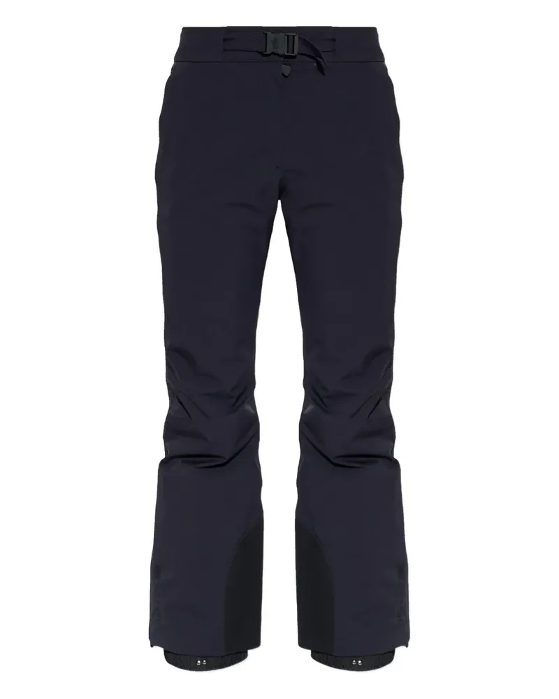 Moncler buckle-detail padded trousers - Blau Blau