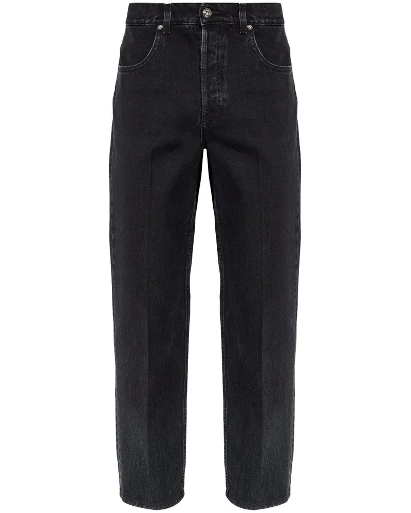 Lanvin Jeans mit Logo-Prägung - Schwarz Schwarz