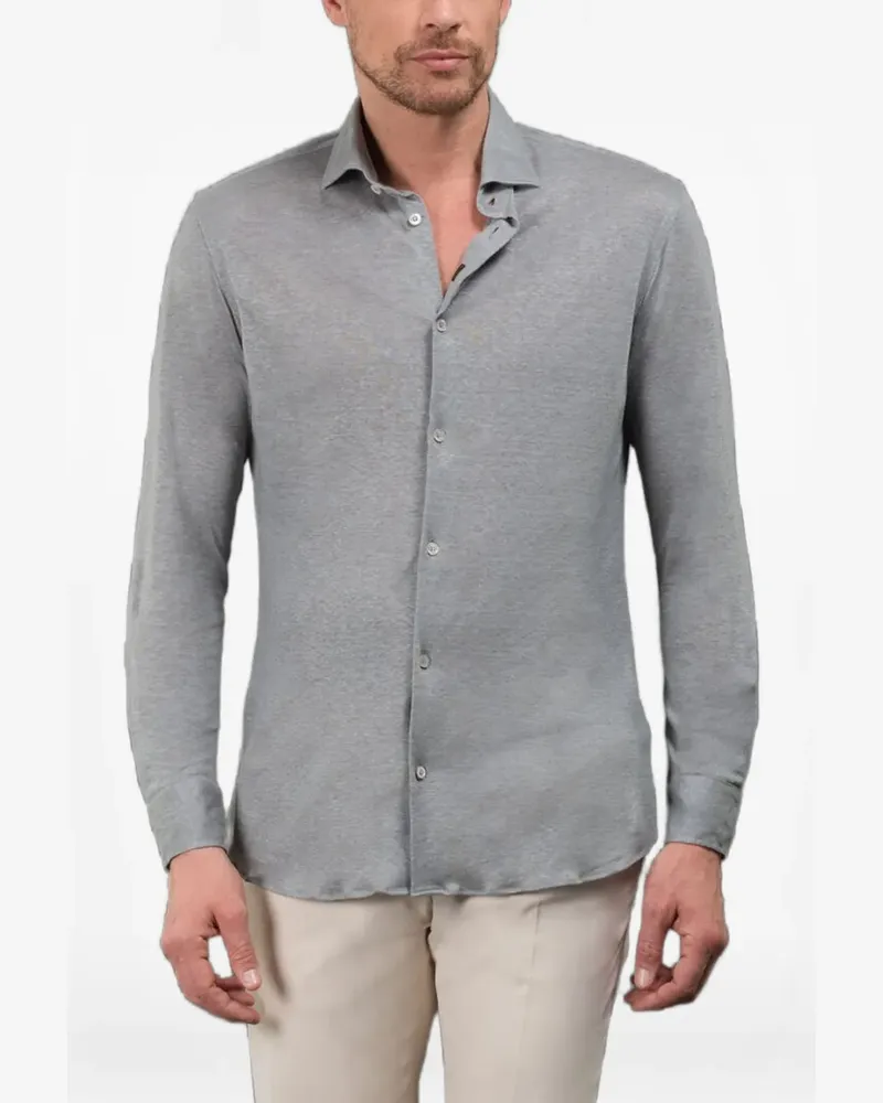 MOORER Sorrento linen shirt - Grün Grün