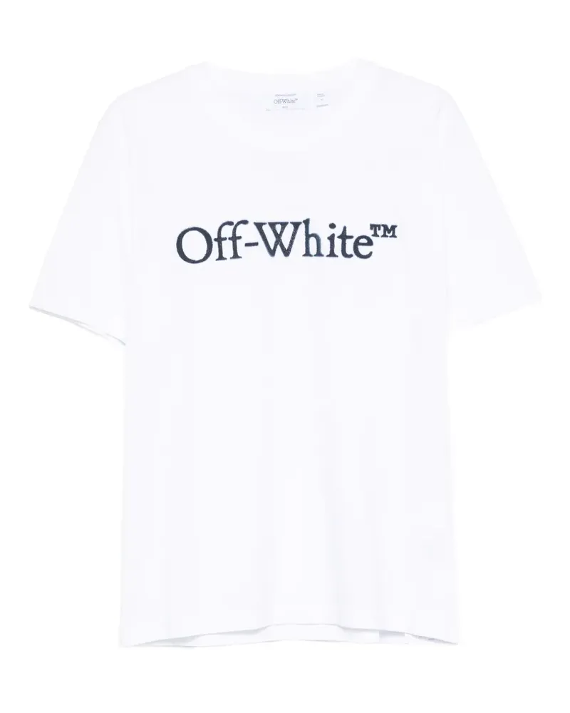OFF-WHITE T-Shirt mit Logo-Stickerei - Weiß Weiß