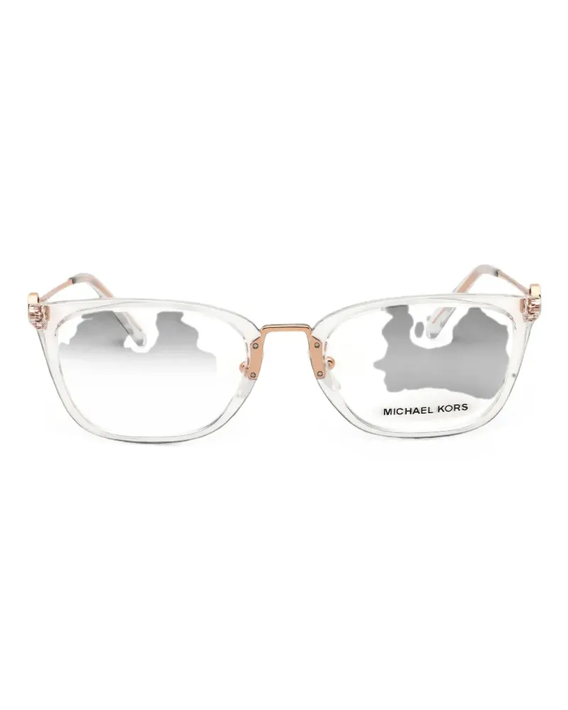 Michael Kors rectangle-frame glasses - Weiß Weiß