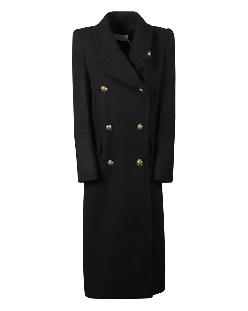 Zimmermann Doppelreihiger Hypnotic Mantel - Schwarz Schwarz