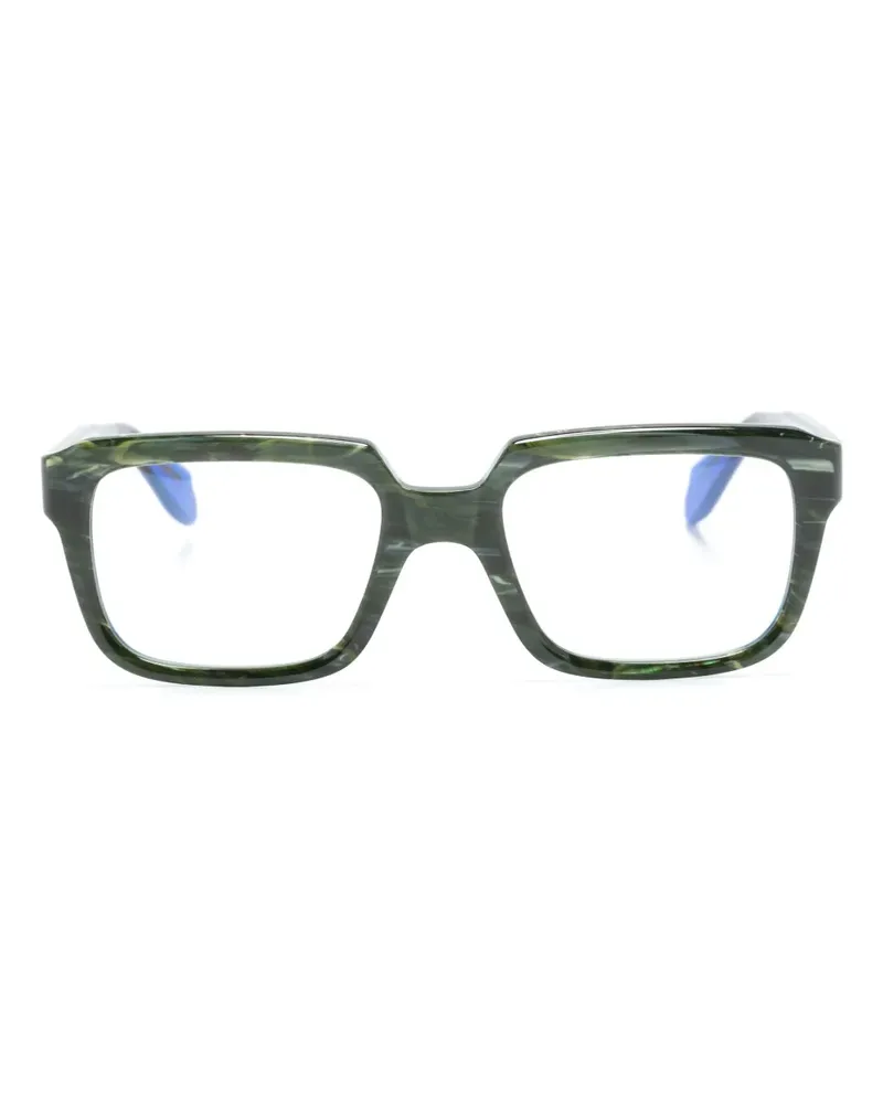 Cutler and Gross Brille mit eckigem Gestell - Blau Blau