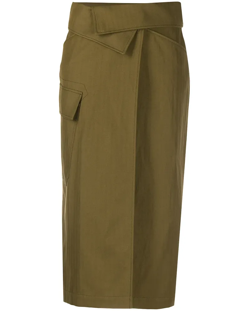 Kenzo wrap waist skirt - Grün Grün