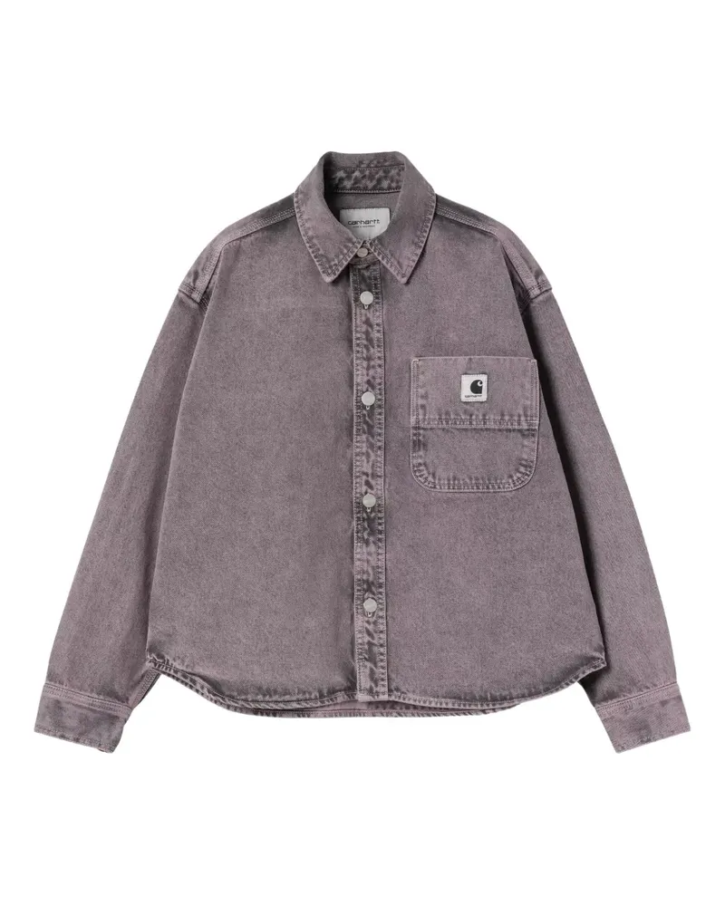 Carhartt WIP W' Georgia Hemdjacke mit Brusttasche - Violett Violett