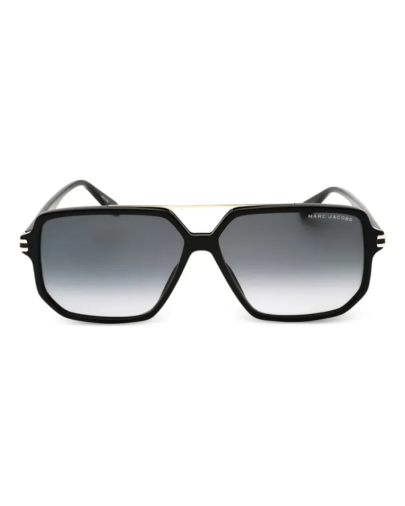 Marc Jacobs double-bridge pilot-frame sunglasses - Schwarz Schwarz