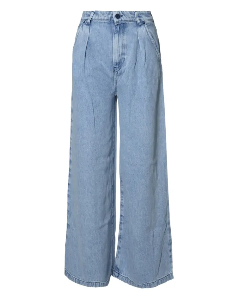 SOLOTRE Weite Jeans - Blau Blau