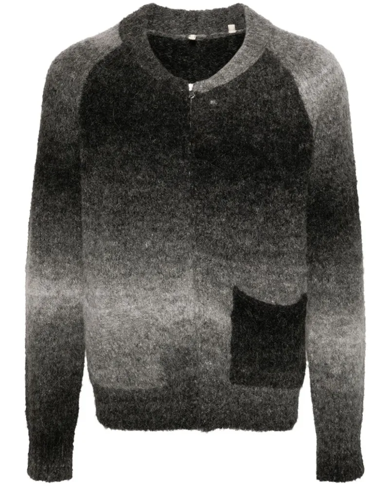 Sunflower Cardigan mit Farbverlauf - Schwarz Schwarz