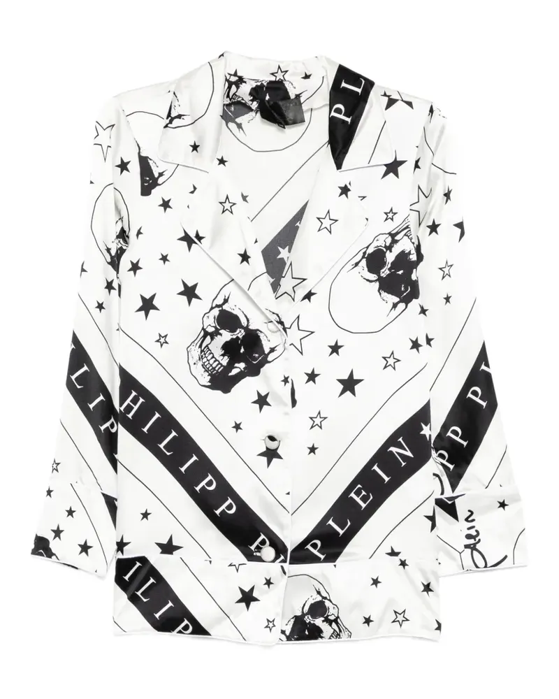 Philipp Plein skull-print loungewear - Weiß Weiß