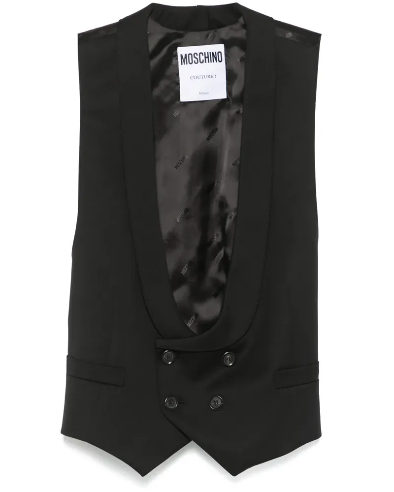 Moschino Weste mit Nieten - Schwarz Schwarz